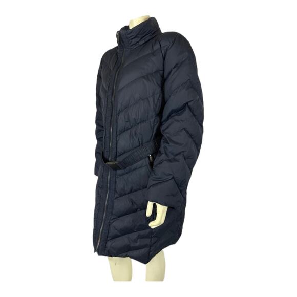 DKNY Navy puffer down 3/4 length coat with belt size 2x * - Picture 7 of 12